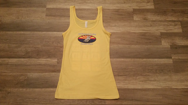 Arizona (AZ) Flattrack Racing Ladies Racerback Tank Top