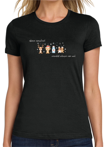 Abrazo NICU Snowflakes t-shirt