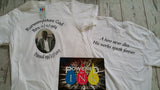 Customized T-shirt - with YOUR text/photo - 2 sides