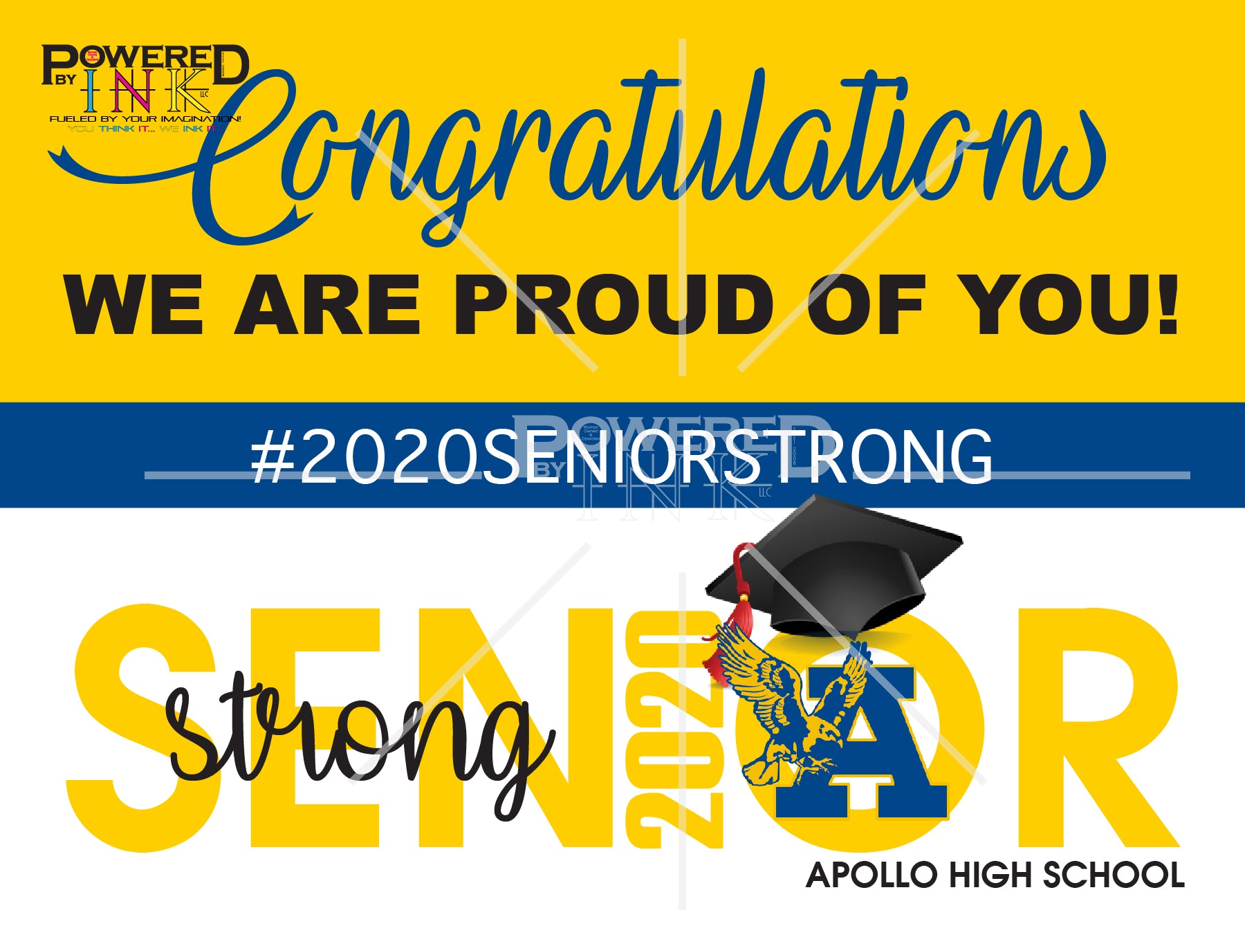 Senior Strong Graduation Yard Signs - 2020