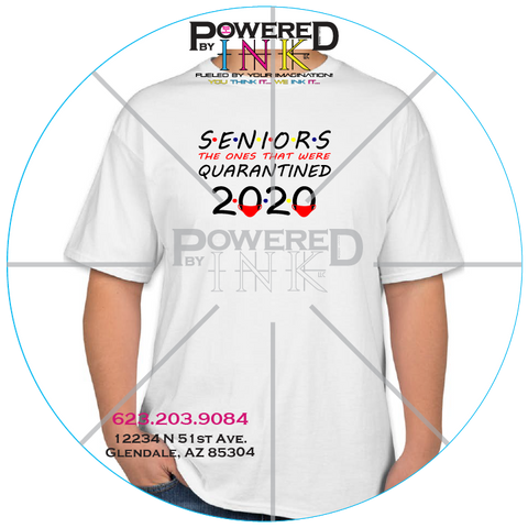Seniors - The ones that were Quarantined 2020 T-shirts - FRIENDS style