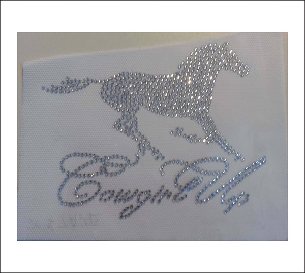 Rhinestone Horse Cowgirl Up Transfer       *HORSE BLING*